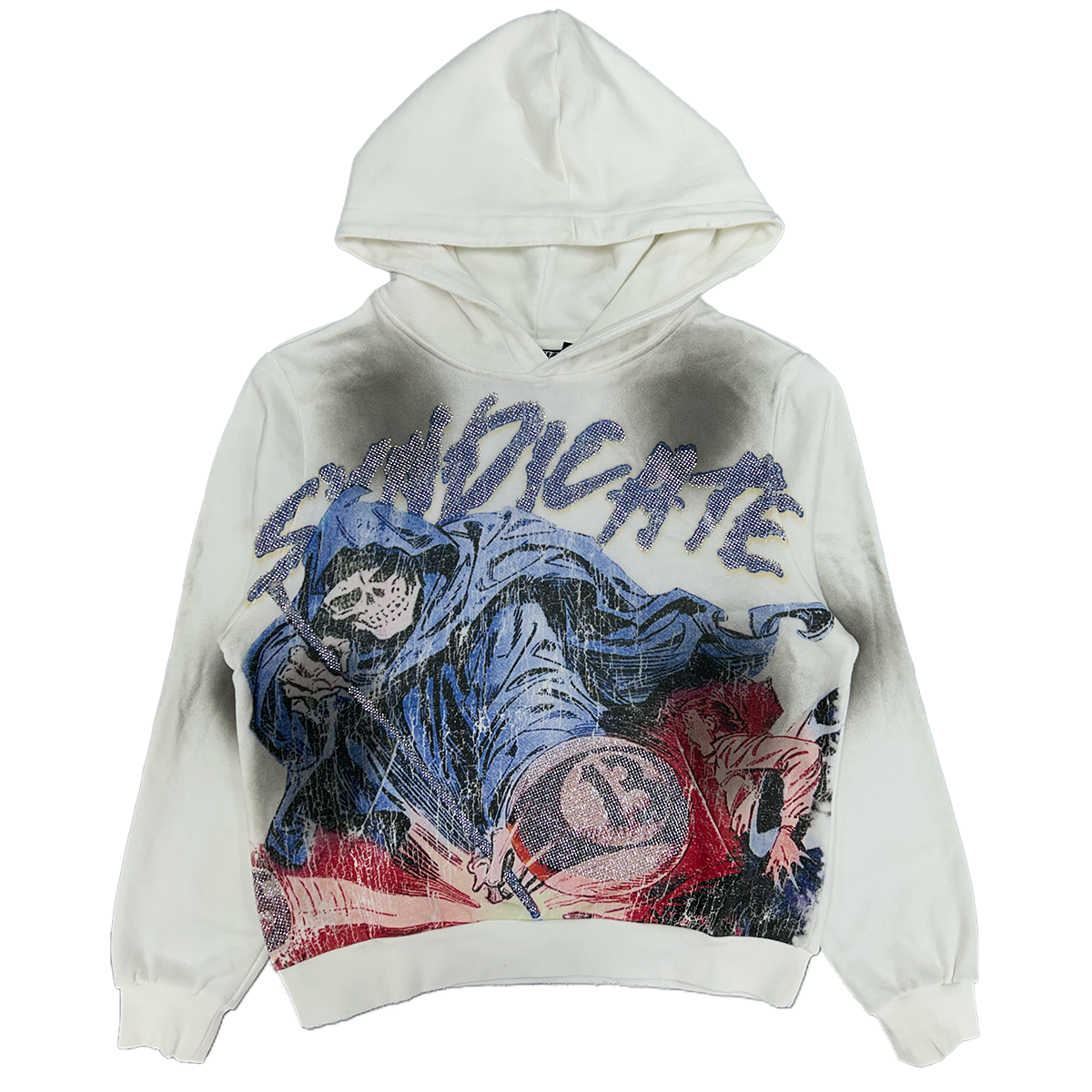 the-syndicate-reaper-rare-air-11-hoodie-white-blue-6-rings-clothing