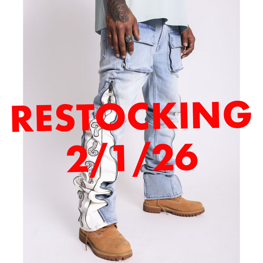 Elements of Art | "Question Mark" Flare Denim - Light Indigo