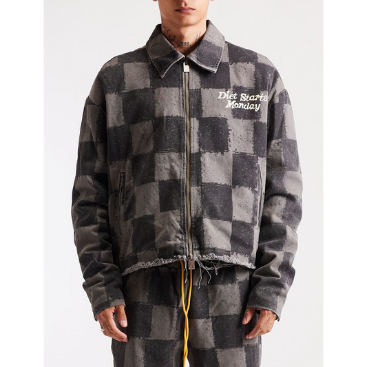 diet-starts-monday-dylan-jacket-checkered-grey-6-rings-clothing