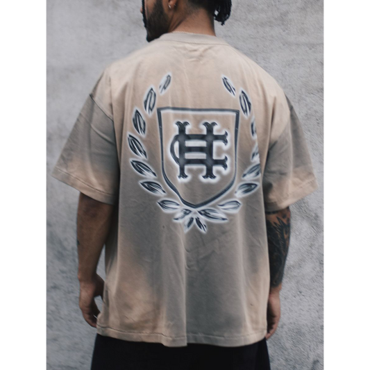 Howlers Club City Wolves tan graphic t-shirt streetwear front view