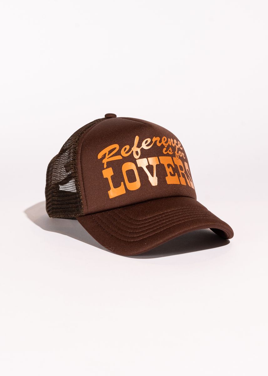 reference-lovers-trucker-hat-brown-6-rings-clothing