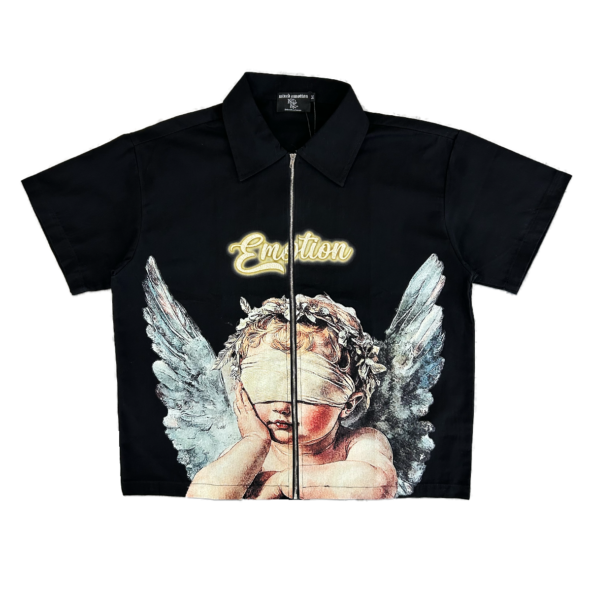 mixed-emotion-blinded-cherub-zip-collared-shirt-black-6-rings-clothing