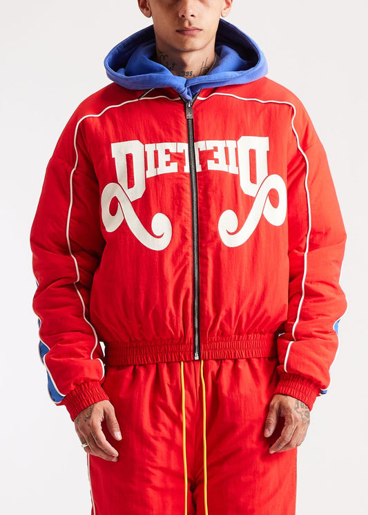 Diet Starts Monday | Reverso Nylon Zip Jacket-Red/Blue
