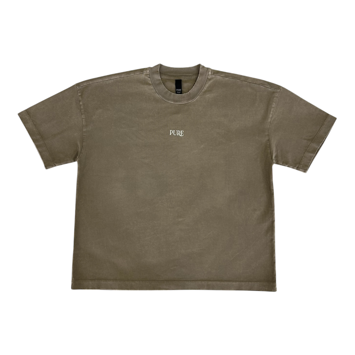 pure-creation-united-knockout-gloves-tee-mens-brown-wash-t-shirt-oversize-fit-6-rings-clothing