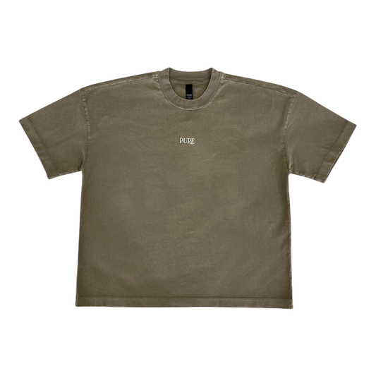 pure-creation-united-knockout-gloves-tee-mens-brown-wash-t-shirt-oversize-fit-6-rings-clothing