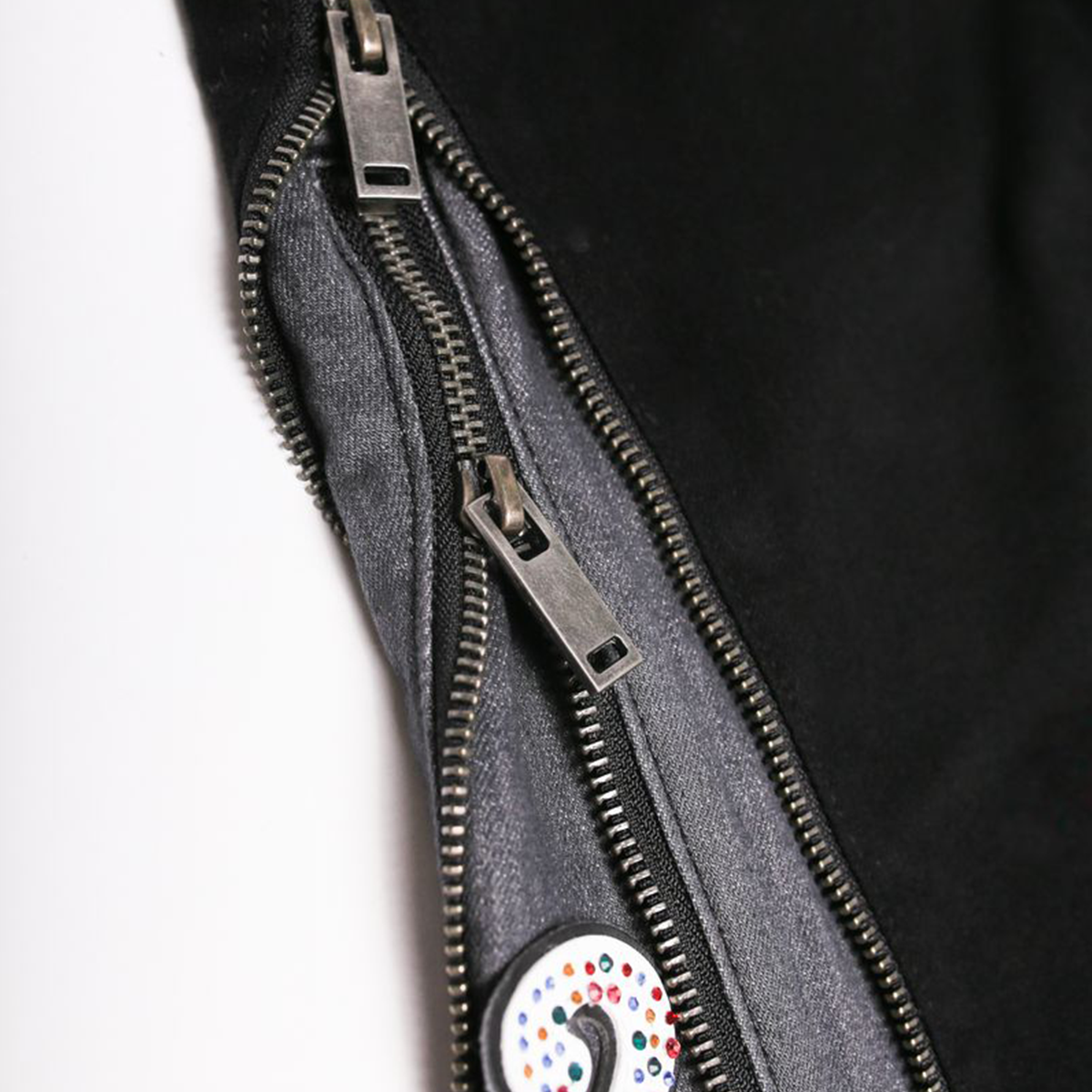 elements-of-art-question-mark-flare-denim-triple-black-mens-stacked-flare-jeans-6-rings-clothing