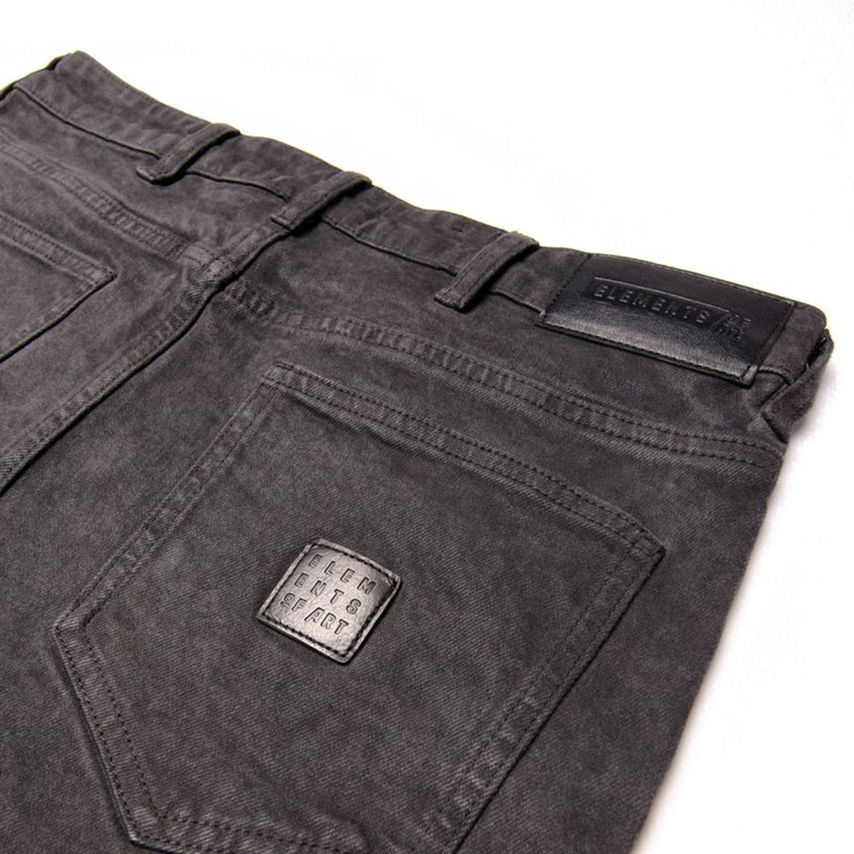 elements-of-art-script-vintage-washed-jort-black-6-rings-clothing