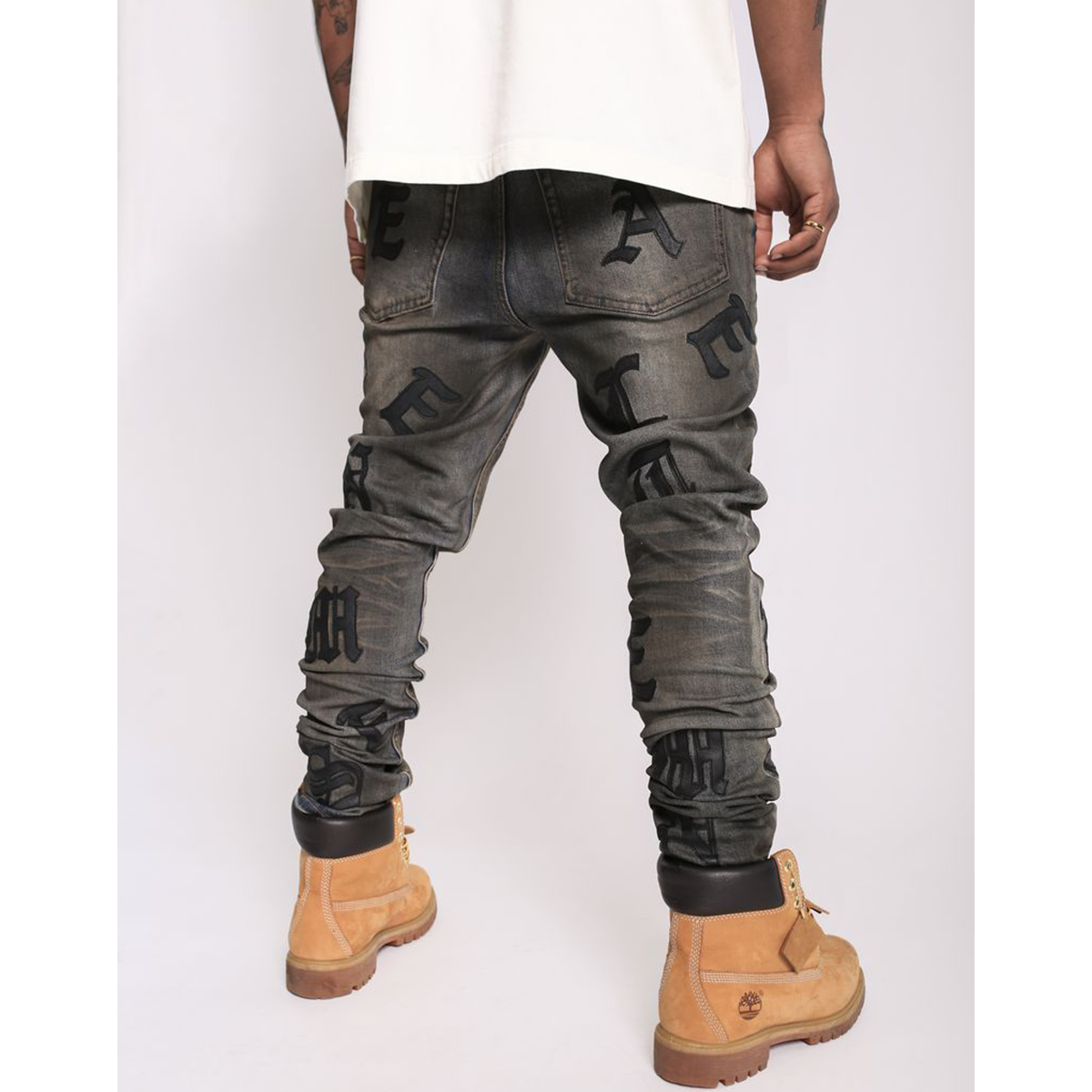 elements-of-art-scattered-skinny-jean-gothic-leather-patch-6-rings-clothing