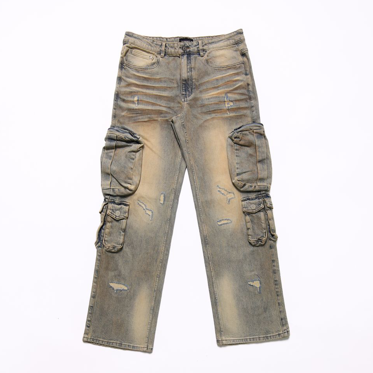 Elements of Art | Sunfade Relaxed Fit Cargo Denim