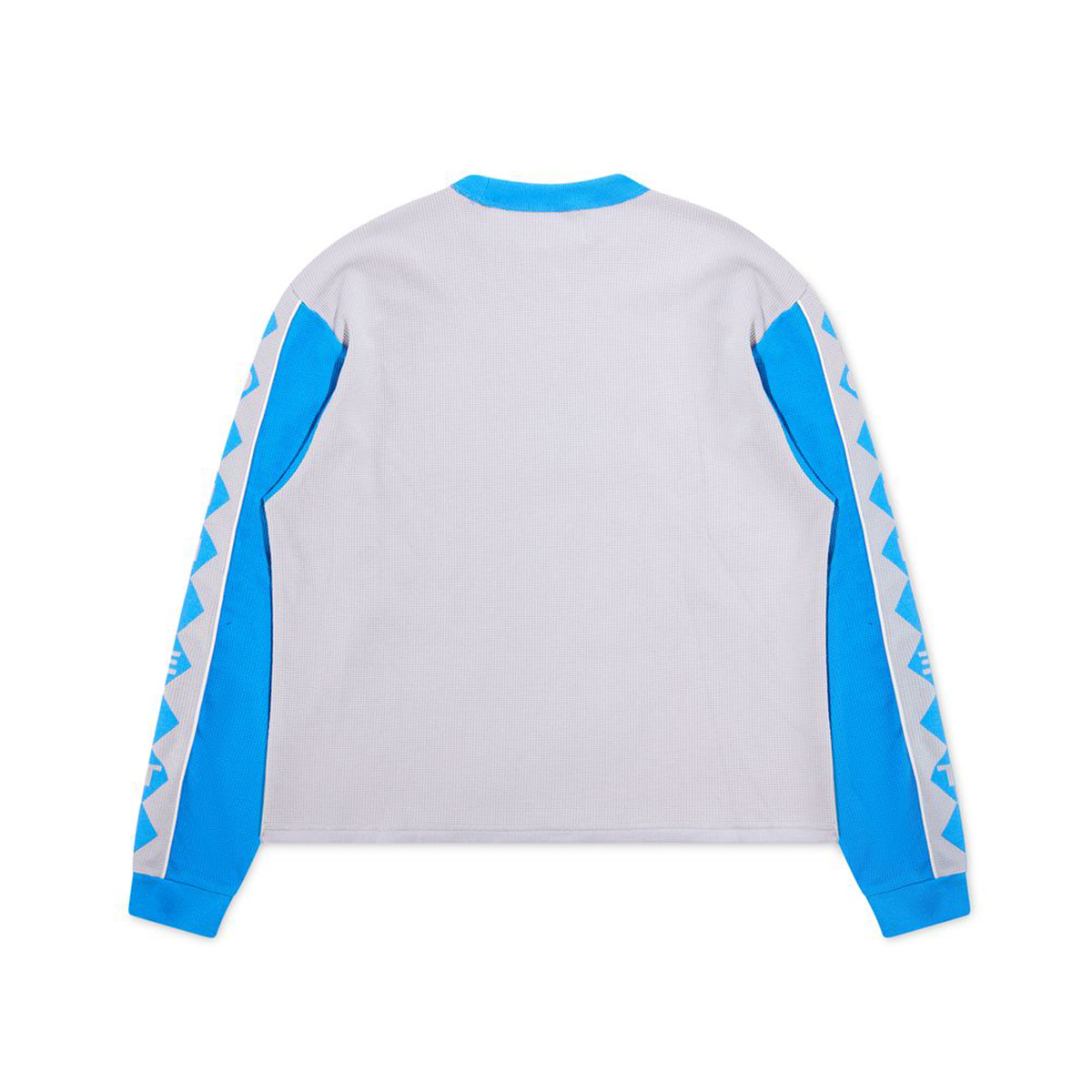  diet-starts-monday-ignition-waffle-long-sleeve-grey-blue-6-rings-clothing