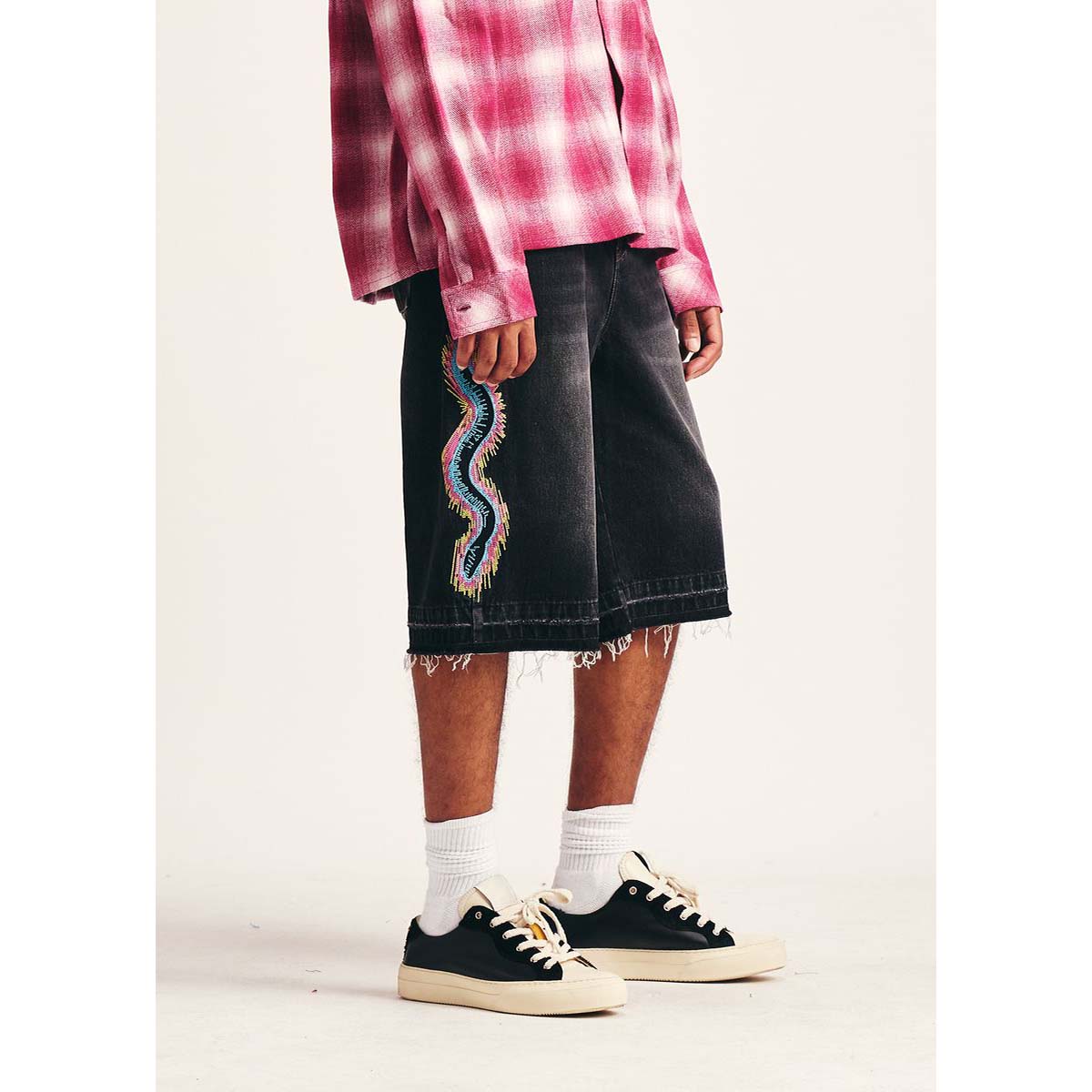 diet-starts-monday-snake-denim-shorts-black-6-rings-clothing